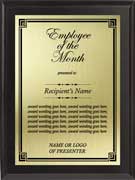 corporate recognition plaques-Employee of the Month 2